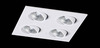 BPM Vestavné svítidlo Aluminio Blanco, bílá, 12LEDx3W, 230V 4215LED2.D40.3K