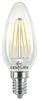 CENTURY LED FILAMENT SVÍČKA ČIRÁ 6W E14 4000K 806Lm 360d 35x98mm IP20 CEN INM1-061440