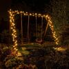 DecoLED LED světelný řetěz, 100m, teple bílá s FLASH efektem, 1000 diod, bílý kabel SFNX0110W