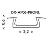 Ecolite Al profil, 2m DX-AP06-PROFIL