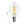 EMOS LED žárovka Filament Mini Globe / E14 / 3,4 W (40 W) / 470 lm / teplá bílá ZF1220
