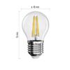 EMOS LED žárovka Filament Mini Globe / E27 / 6 W (60 W) / 810 lm / neutrální bílá ZF1141