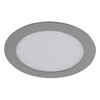 HEITRONIC LED Panel LYON 168mm 12W kruhové stříbrná stmívatelné 230V AC 3000K 500159