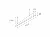 LED2 LINO 150 P/N-Z, B DALI/PUSH - stmívatelné 3310653D