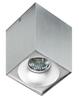 Stropní bodové přisazené svítidlo AZzardo Hugo aluminium AZ0828 GU10 1x50W IP20 9,5cm hranaté hliníkové