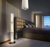LED Stojací lampa AZzardo Bamboo floor white AZ1899 72W 6120lm 3000K IP20 13cm bílá stmívatelná