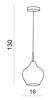 Závěsné svítidlo AZzardo Amber Milano 1 clear AZ3074 G9 1x40W IP20 16cm čiré