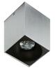 Stropní bodové přisazené svítidlo AZzardo Hugo aluminium AZ0828 GU10 1x50W IP20 9,5cm hranaté hliníkové
