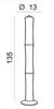 LED Stojací lampa AZzardo Bamboo floor white AZ1899 72W 6120lm 3000K IP20 13cm bílá stmívatelná
