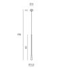 LED Závěsné svítidlo AZzardo Kalia brown AZ3091 7W 325lm 3000K IP20 8cm hnědé
