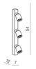 Stropní a nástěnné bodové svítidlo AZzardo Tomi 3 black AZ0680 GU10 3x50W IP20 54cm černé