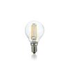 LED Filamentová žárovka Ideal Lux Sfera Trasparente 271620 E14 4W 430lm 3000K CRI90 čirá nestmívatelná