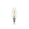 LED Filamentová žárovka Ideal Lux Oliva Trasparente 271644 E14 4W 430lm 3000K CRI90 čirá nestmívatelná