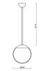 OSMONT 60029 ADRIA P1 závěsné skleněné svítidlo nerez leštěná / bílá IP40 3000 K 9W LED
