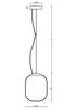 OSMONT 62859 TANIA L1 HP závěsné skleněné svítidlo nerez broušená / bílá IP40 4000 K 52W LED DALI