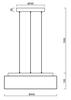 OSMONT 71349 ERIS LE3 závěsné skleněné svítidlo černá / bílá IP40 3000/4000 K 33W LED