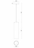 OSMONT SUB60512 SUBRA S4 závěsné plastové svítidlo bílá IP20 4000 K 45W LED
