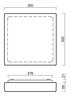OSMONT 55312 LIBRA 1 stropní/nástěnné skleněné svítidlo bílá IP44 2x40W E27 HF