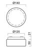 OSMONT 56275 DELIA 1AA stropní/nástěnné plastové svítidlo IP54 3000 K 5W LED