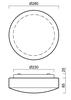 OSMONT 59131 EDNA 2 stropní/nástěnné skleněné svítidlo bílá IP43 3000 K 9W LED HF