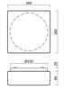 OSMONT 71306 LINA 2 stropní/nástěnné skleněné svítidlo bílá IP43 3000/4000 K 11W LED