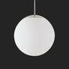 OSMONT 72028 ADRIA P3 HP závěsné skleněné svítidlo nerez leštěná / bílá IP40 3000 K 52W LED nouzové kombinované 3 h