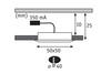 Paulmann nábytkové vestavné svítidlo LED Fleecy teplá bílá 3ks-Set vč. LED-Modul 3x1,3W 935.74 P 93574