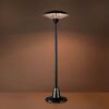 LEUCHTEN DIREKT is JUST LIGHT venkovní stojací topidlo s akcentním osvětlením svítidlo, černá, IP34, 1500 W, 3000 W