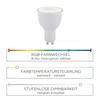 LEUCHTEN DIREKT is JUST LIGHT LED žárovka RGB+W a Smart Home s GU10 MEDION RGB+2700-5000K