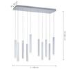 LEUCHTEN DIREKT is JUST LIGHT LED závěsné svítidlo, bílé, teplá bílá, IP20, do interiéru 3000K