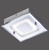 LEUCHTEN DIREKT is JUST LIGHT LED stropní a nástěnné svítidlo, chrom, sklo 4000K LD 11570-17