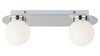Rabalux koupelnové svítidlo Becca G9 2X MAX 28W chromová IP44 2111