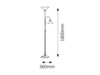 Rabalux stojací lampa Marian E27 2x MAX 60W bronzová 2708