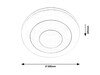 Rabalux stropní svítidlo Calvin LED 40W CCT RGB DIM 3015