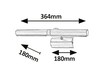 Rabalux svítidlo nad obraz Picture light E14 T25 2x MAX 40W saténová chromová 3641