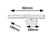 Rabalux svítidlo nad obraz Picture light E14 T25 2x MAX 40W bronzová 3642