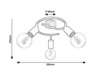 Rabalux stropní svítidlo Pablo E27 3x MAX 40W matná černá 3978