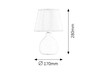 Rabalux stolní lampa Ingrid E14 1x MAX 40W  bordó 4478