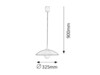 Rabalux závěsné svítidlo Cupola range E27 1x MAX 60W oranžová 4613