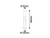 Rabalux venkovní sloupkové svítidlo Inox torch E27 1x MAX 25W saténová chromová IP44 8263