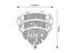 Rabalux stropní svítidlo Pallas LED 32W+ E14 3x MAX 40W DIM 2237