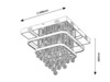 Rabalux stropní svítidlo Pallas LED 36W+ E14 4x MAX 40W DIM 2239