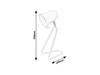 Rabalux stolní lampa Olaf E14 1x MAX 25W bílá 5777