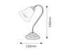Rabalux stolní lampa Francesca E14 1x MAX 40W bronzová 7372