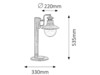 Rabalux venkovní sloupkové svítidlo Odessa E27 1x MAX 60W anticky hnědá IP44 8165