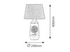 Rabalux stolní lampa Dora E27 1x MAX 40W bílá 4374