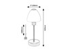 Rabalux stolní lampa Lydia E14 1x MAX 40W stříbrná DIM 2295