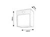 Rabalux venkovní nástěnné svítidlo Balimo LED 12W IP44 7478