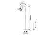 Rabalux stojací lampa Azim E27 1x MAX 40W černá 74003