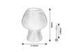 Rabalux stolní lampa Vinelle E14 1x MAX 60W kouřové sklo 74024